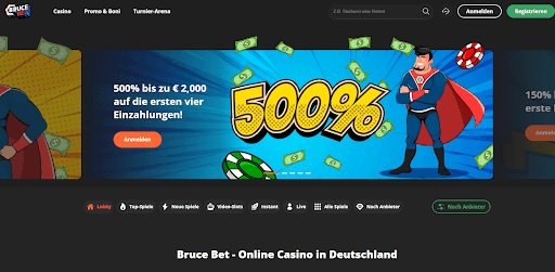 Bruce Bet Casino Promo Code Deutschland 2024 ohne Einzahlung
